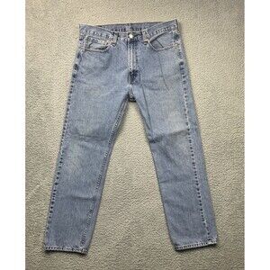 Levi's 505 Jeans Mens Size 36 Blue Straight Leg Denim Casual